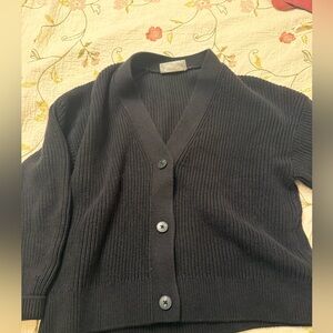 Everlane Boxy Cropped Cardigan